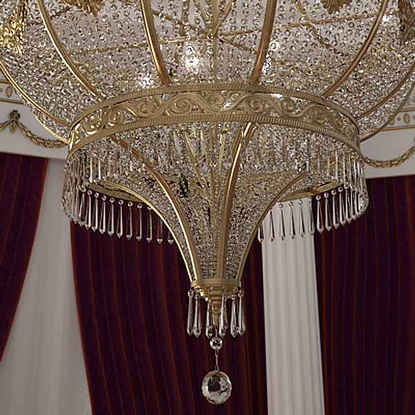 chandelier interior 3d max - Chandelier with Interior by CG ARTStudio