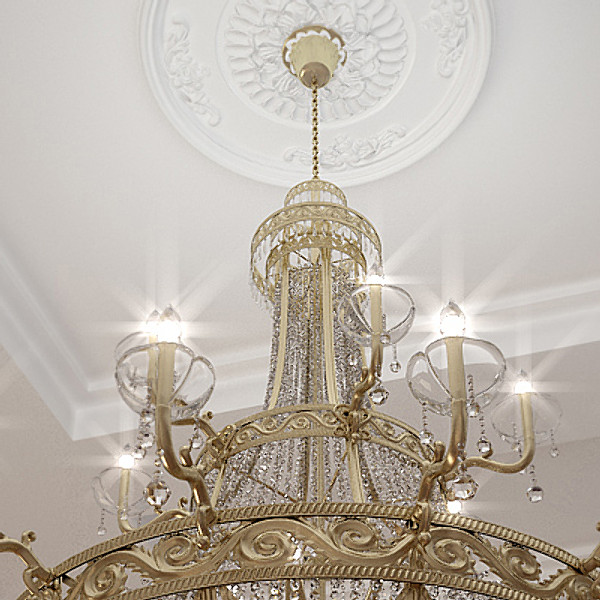 chandelier interior 3d max - Chandelier with Interior by CG ARTStudio