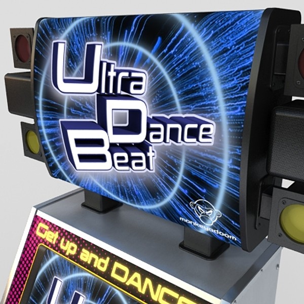 3d arcade dance model - arcade dance game by monkeyodoom