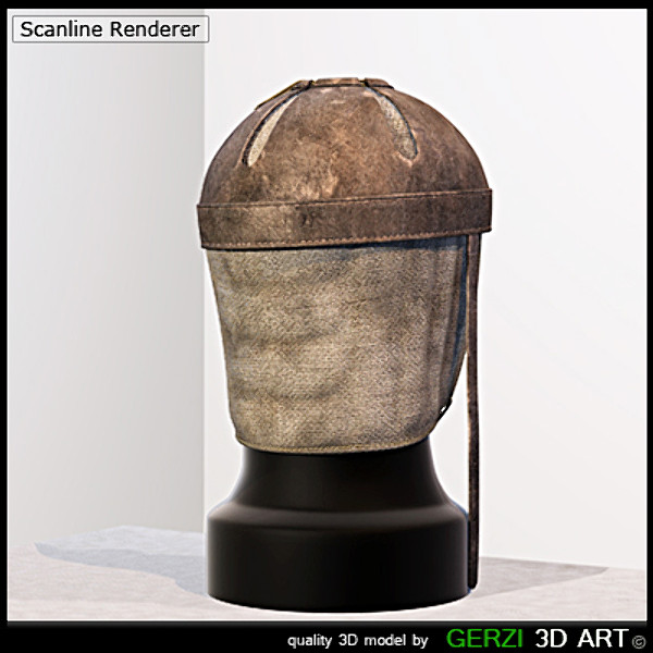 3d max medieval pot helm helmets - Pot Helm by Gerzi 3D ART