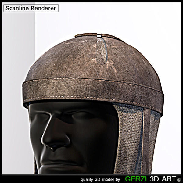 3d max medieval pot helm helmets - Pot Helm by Gerzi 3D ART