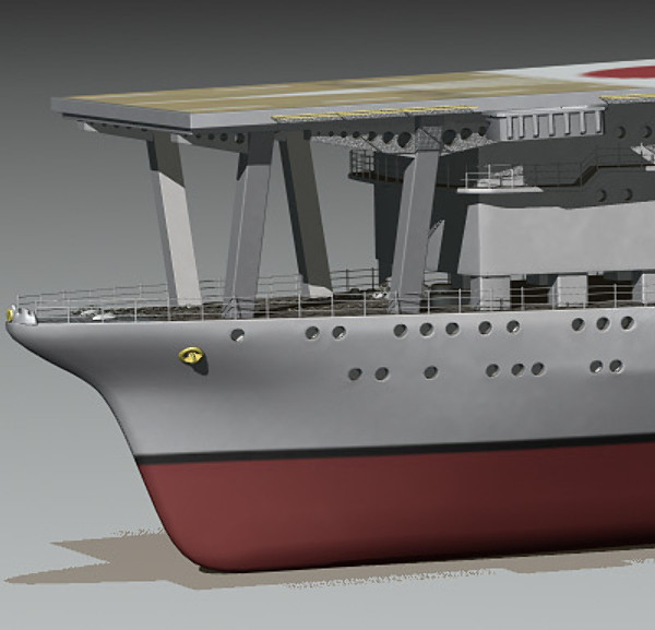 3d model akagi aircraft carrier japanese - Akagi WW2 Japanese aircraft carrier (1935-1942) by earth art