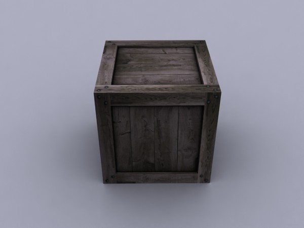 maya wooden crate polys - Low Poly Wooden Crate by Game Model Creations