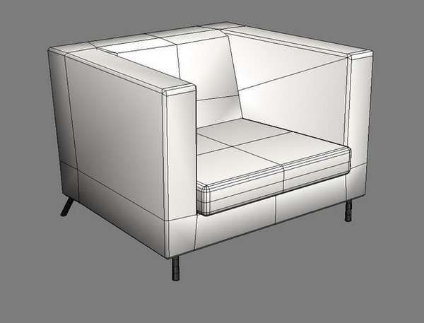 sofa divan bed max - low_chair_sofa.zip by emkei