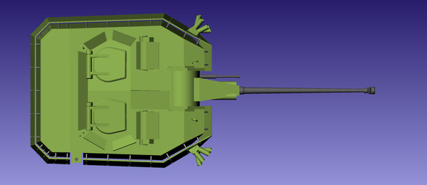3d model warrior ctws turret - Warrior CTWS turret by gaston18