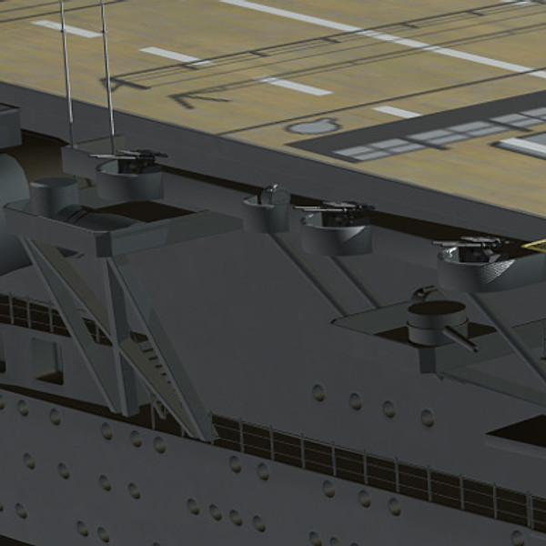 3d model akagi aircraft carrier japanese - Akagi WW2 Japanese aircraft carrier (1935-1942) by earth art