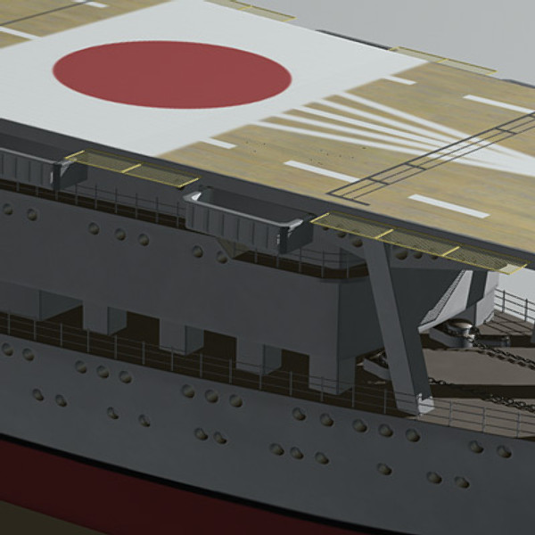 3d model akagi aircraft carrier japanese - Akagi WW2 Japanese aircraft carrier (1935-1942) by earth art