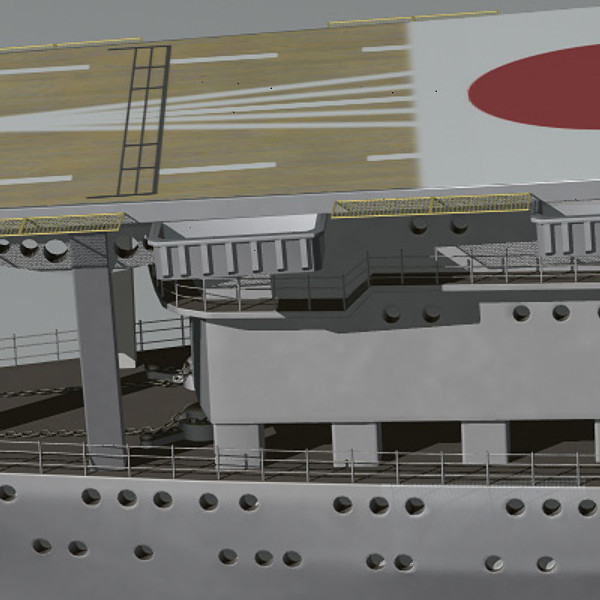 3d model akagi aircraft carrier japanese - Akagi WW2 Japanese aircraft carrier (1935-1942) by earth art