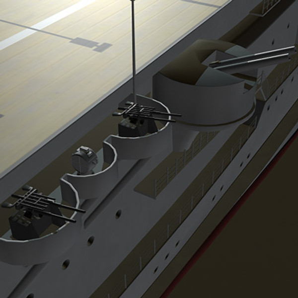 3d model akagi aircraft carrier japanese - Akagi WW2 Japanese aircraft carrier (1935-1942) by earth art