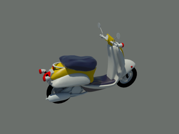 3d model of vespa scooter - vespa.max by Animation Anchor Line