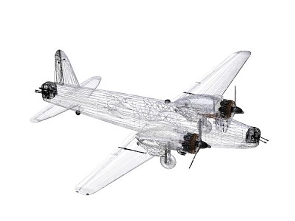 3d model vickers wellington bomber - Vickers Wellington BX by pbratt