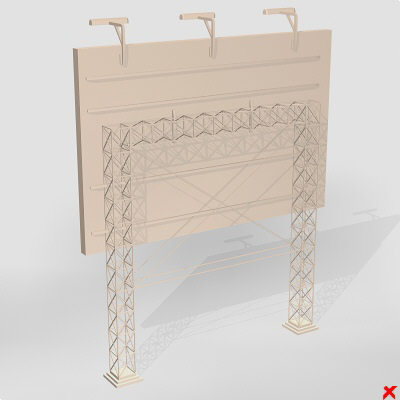 3d billboard advertising poster model - Billboard002.ZIP by Fworx