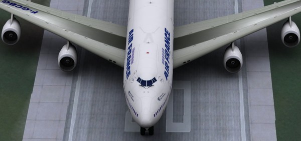 b747-200 air france 3d max - B747-200 by ali2128