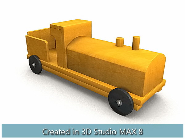 wooden toys cradle house 3d max - Wooden Toys... by I_Megaman_I