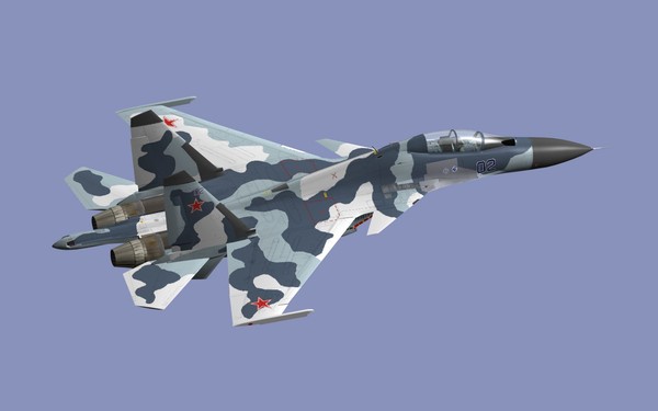 3dsmax su-30mki iaf russian - SU-30MKI... by mach 3 graphics
