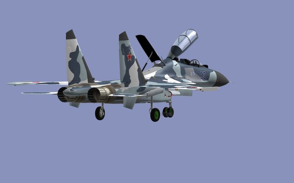 3dsmax su-30mki iaf russian - SU-30MKI... by mach 3 graphics