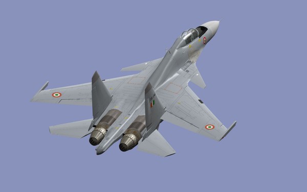 3dsmax su-30mki iaf russian - SU-30MKI... by mach 3 graphics