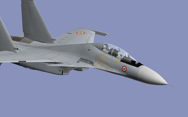 3dsmax su-30mki iaf russian - SU-30MKI... by mach 3 graphics