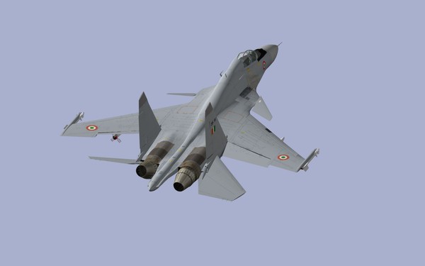 3dsmax su-30mki iaf russian - SU-30MKI... by mach 3 graphics