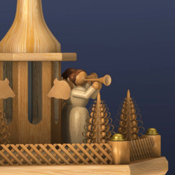 german christmas decoration pyramids 3d model - Christmas Pyramid by PictureFactory