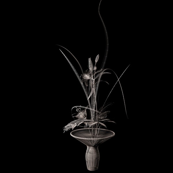 3d model lilly ikebana - Ikebana 001 by Romlin3d