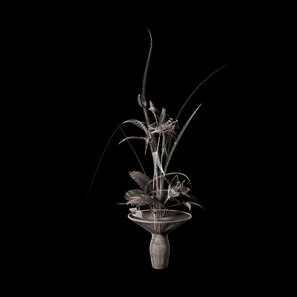 3d model lilly ikebana - Ikebana 001 by Romlin3d