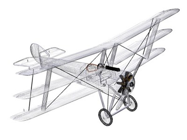 sopwith triplane fighter 3d model - Sopwith Triplane by pbratt