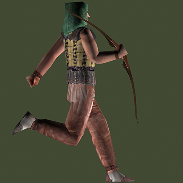 medieval archer fantasy 3d model - archer.zip by aristarch