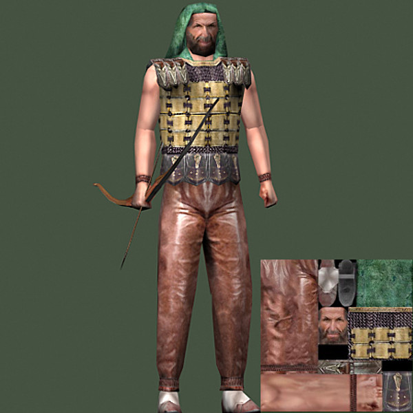 medieval archer fantasy 3d model - archer.zip by aristarch