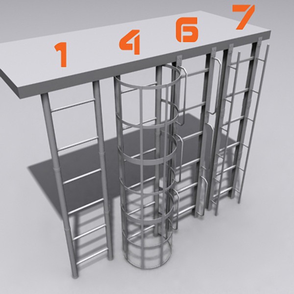 ladder set 1 3d model - Ladder Set #1 by SuIXo