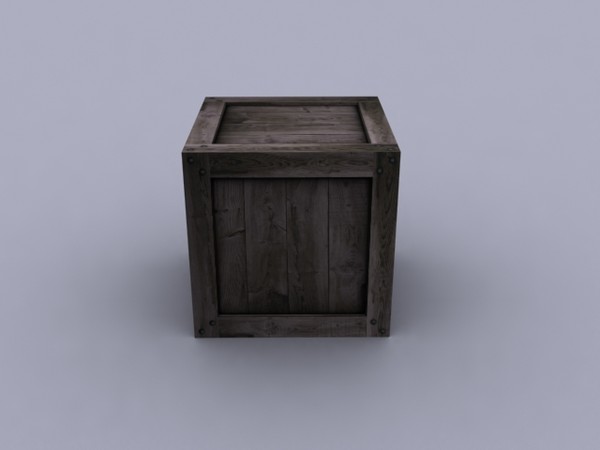 maya wooden crate polys - Low Poly Wooden Crate by Game Model Creations