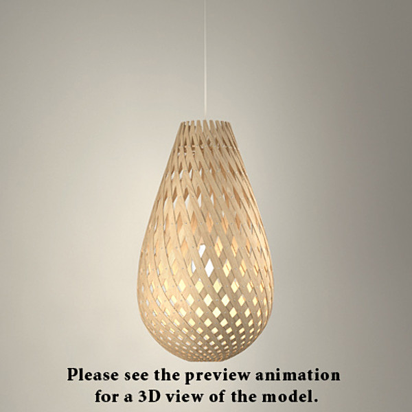 koura pendant light wood max free - Koura Pendant Light by 3DGathering
