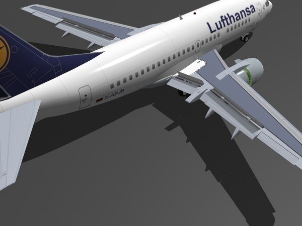 dwg b 737-500 lufthansa - B 737-500 Lufthansa by PedroFaut
