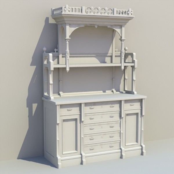 3ds max sideboard - sideboard_OBJ.zip by savitch