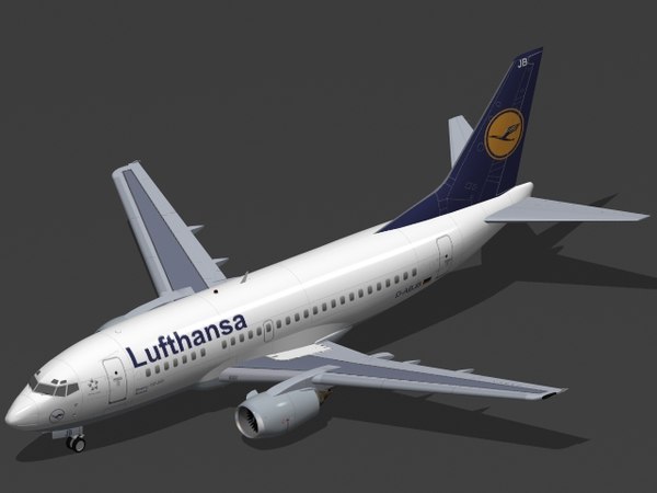 dwg b 737-500 lufthansa - B 737-500 Lufthansa by PedroFaut