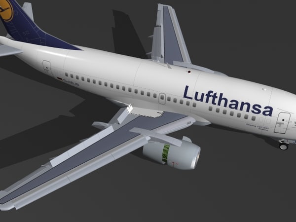 dwg b 737-500 lufthansa - B 737-500 Lufthansa by PedroFaut