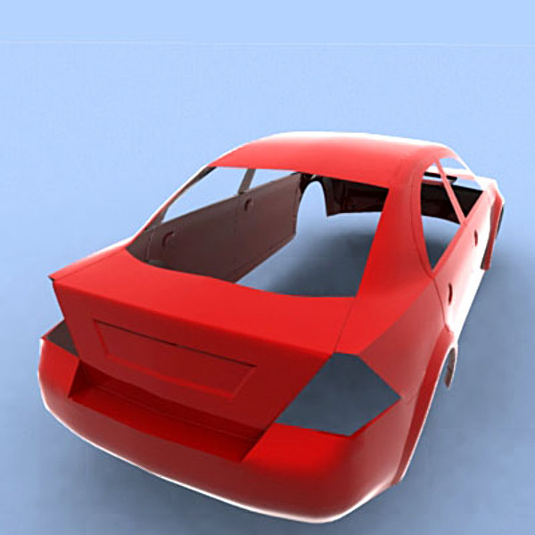 3d modern car body - Car body by QLEE