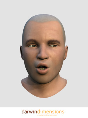 3d head facials expressions model - TurboHead1(Luc).zip by Darwin Dimensions