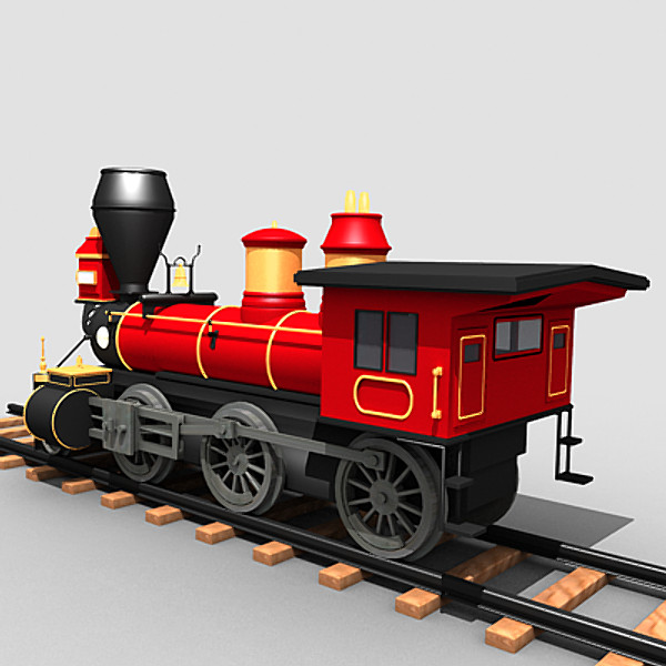 classic pioneer mogul steam locomotive 3d max - Pioneer Mogul Locomotive by Sandu_Bublic