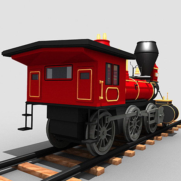 classic pioneer mogul steam locomotive 3d max - Pioneer Mogul Locomotive by Sandu_Bublic