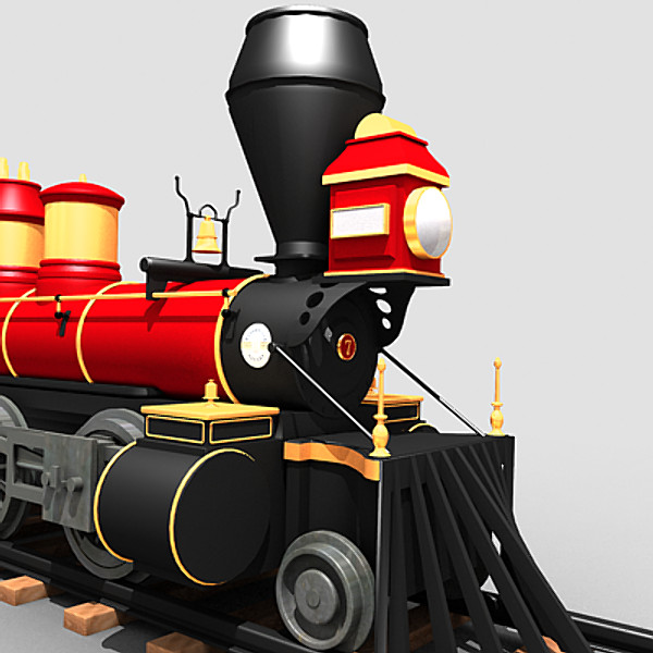 classic pioneer mogul steam locomotive 3d max - Pioneer Mogul Locomotive by Sandu_Bublic