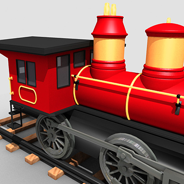 classic pioneer mogul steam locomotive 3d max - Pioneer Mogul Locomotive by Sandu_Bublic