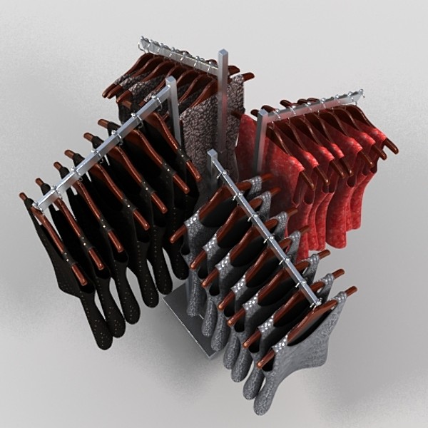 3d womens blouse rack model - blouse 3 rack by monkeyodoom