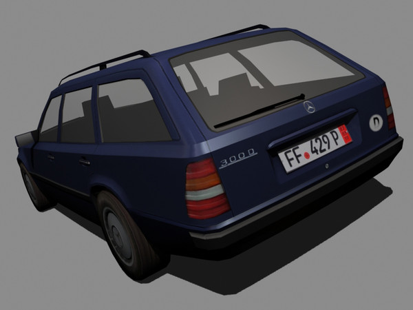 w124 touring 300d 3d 3ds - Mercedes W124 300D Touring by mk2design