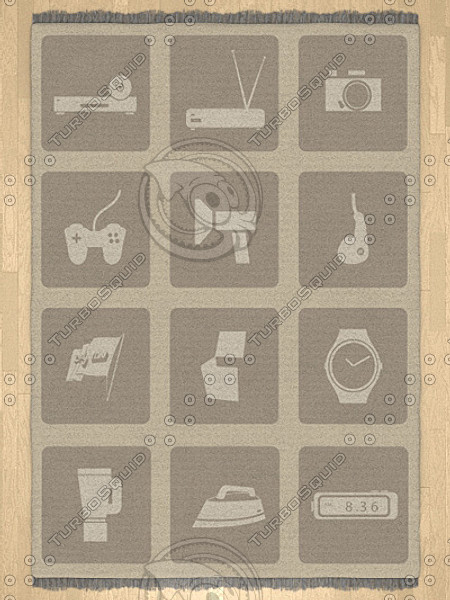 3d model modern rugs - Modern Rugs collection by tijei