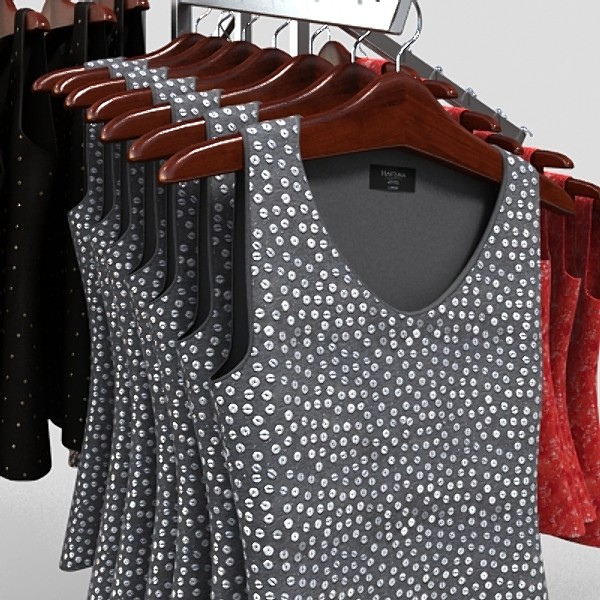 3d womens blouse rack model - blouse 3 rack by monkeyodoom