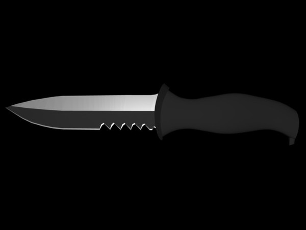 3d model military combat knife - Military Combat Knife by ChrisStolze
