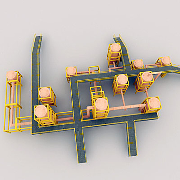 3ds max industrial element tanks - Industrial elements by QLEE
