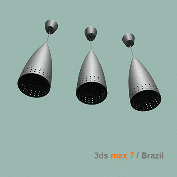 3d model modern lamp - pedant lamp by lajhar