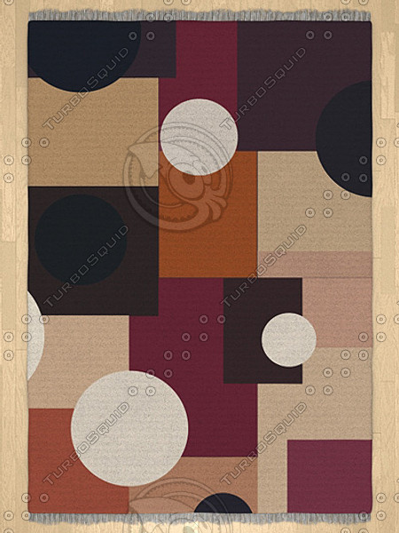 3d model modern rugs - Modern Rugs collection by tijei